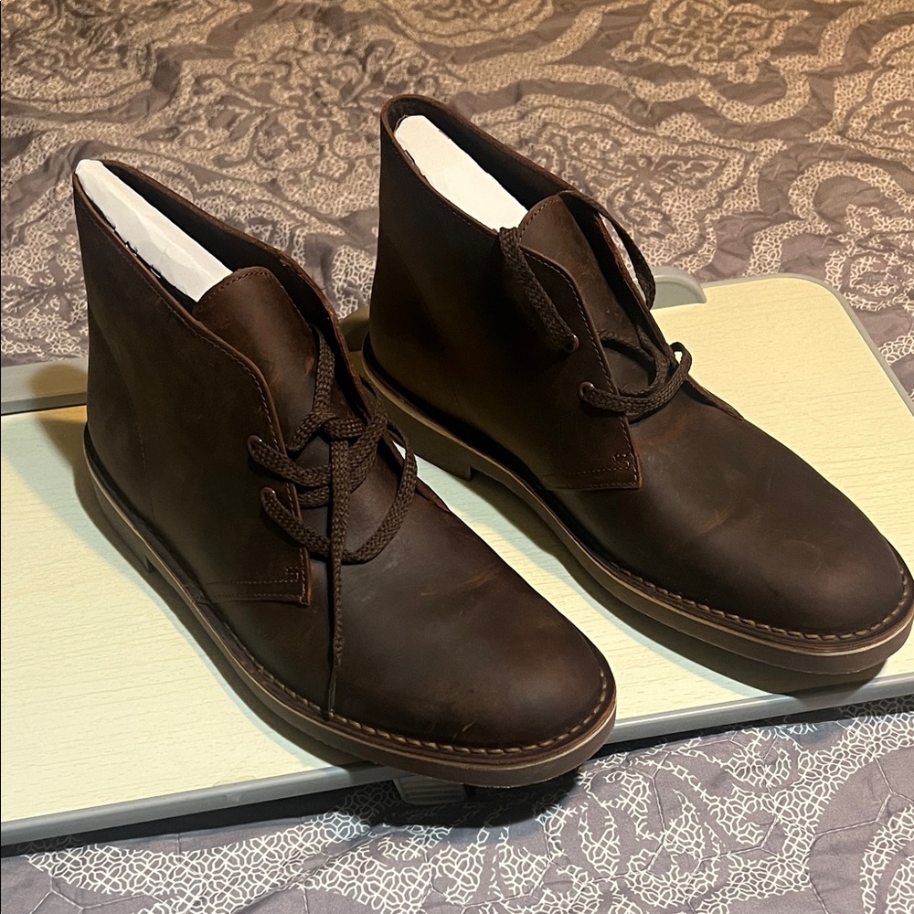 Clarks Dark Brown Chukka Boots